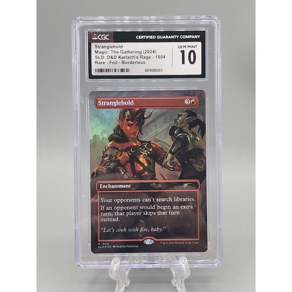 MTG Stranglehold D&D Secret Lair Foil Borderless Art CGC 10 Gem Mint Card #1804 - Picture 1 of 8
